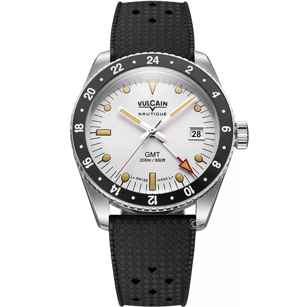 VULCAIN 窩路堅 潛水員系列 GMT 自動上鍊 機械錶-680174A57.BAR200
