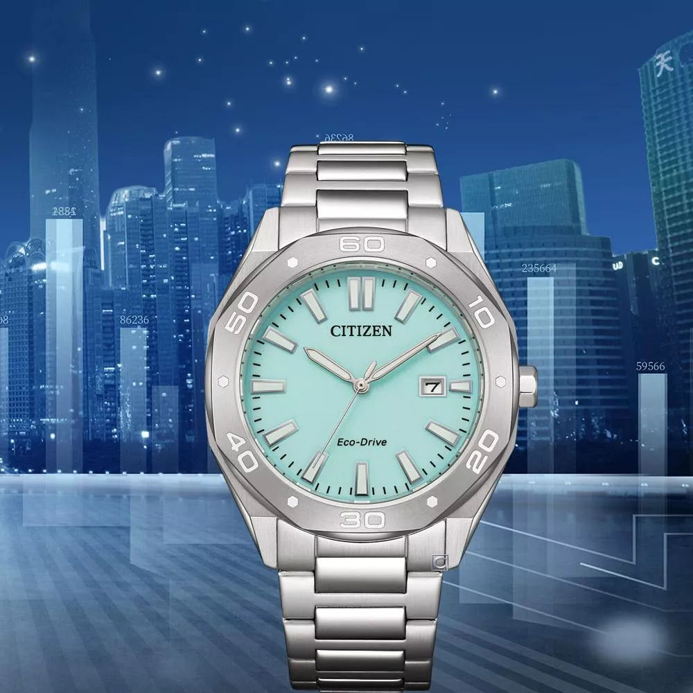 (聊聊甜甜價) CITIZEN 星辰錶  藍調夜光 八角形 光動能手錶 男錶-41mm BM7631-87M