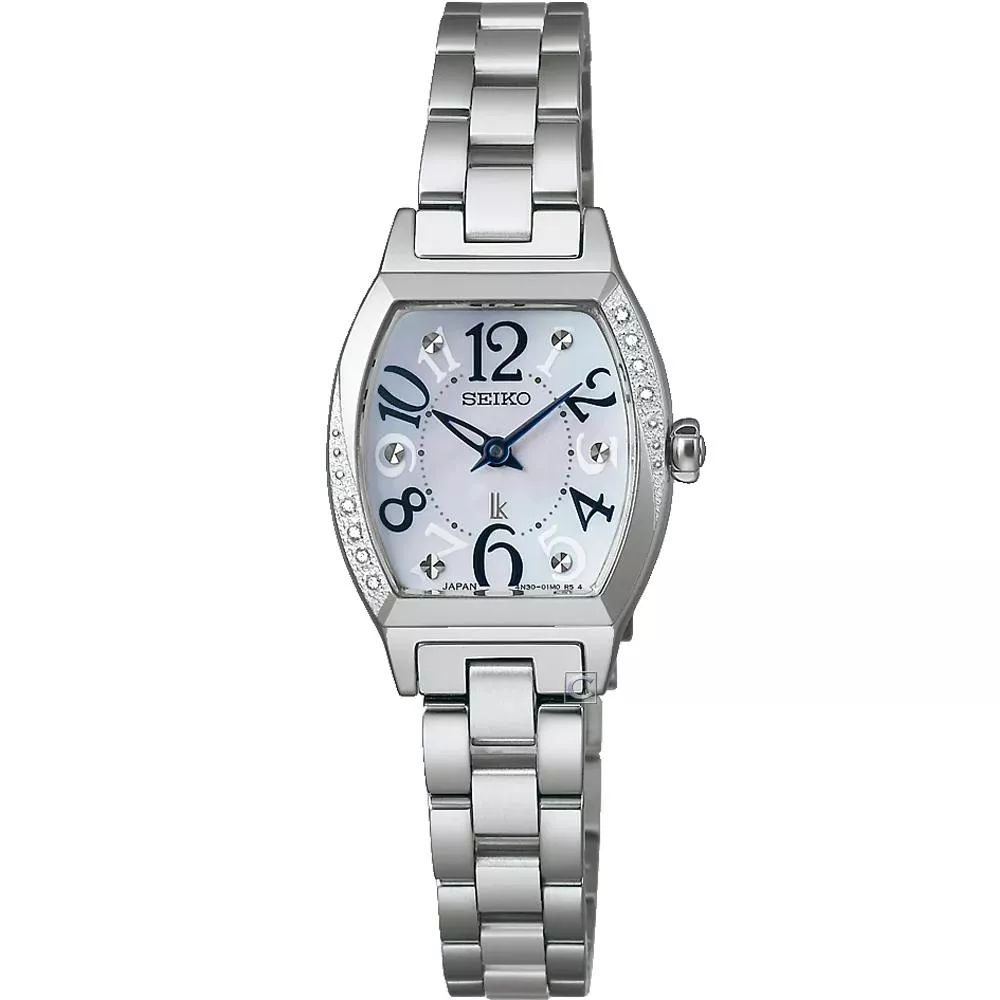 SEIKO 精工錶  LUKIA 幸運四葉草 酒桶型 珍珠貝 女錶 手錶-4N30-01D0S.SSWA015J_SK043