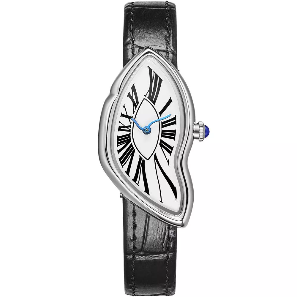 NO IDENTITY CRUSH-銀色 魔鏡 異形魔幻 時尚腕錶 女錶 手錶-CA41SS032SR2