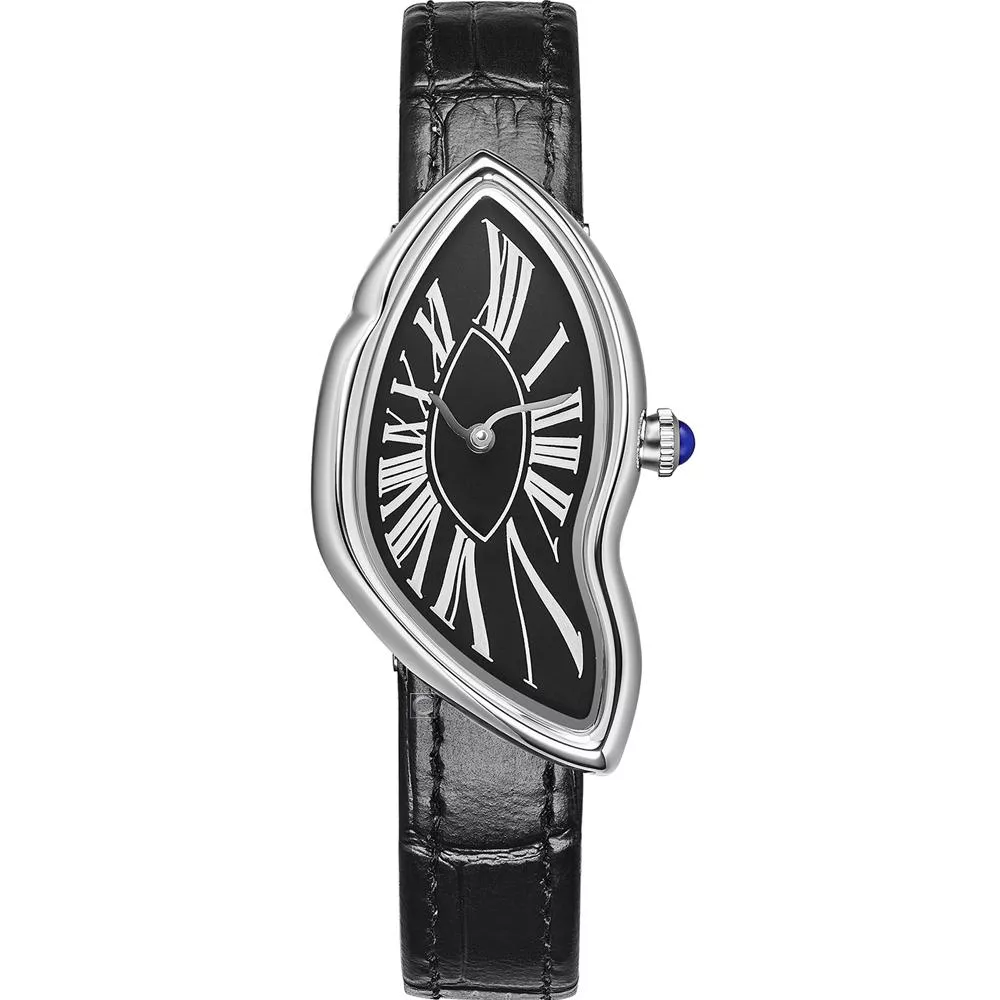 NO IDENTITY CRUSH-銀色 魔鏡 異形魔幻 時尚腕錶 女錶 手錶-CA41SS033BSR2