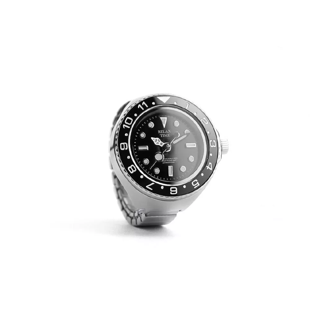 RELAX TIME 水鬼戒指錶-黑水鬼 (RT-R-01)