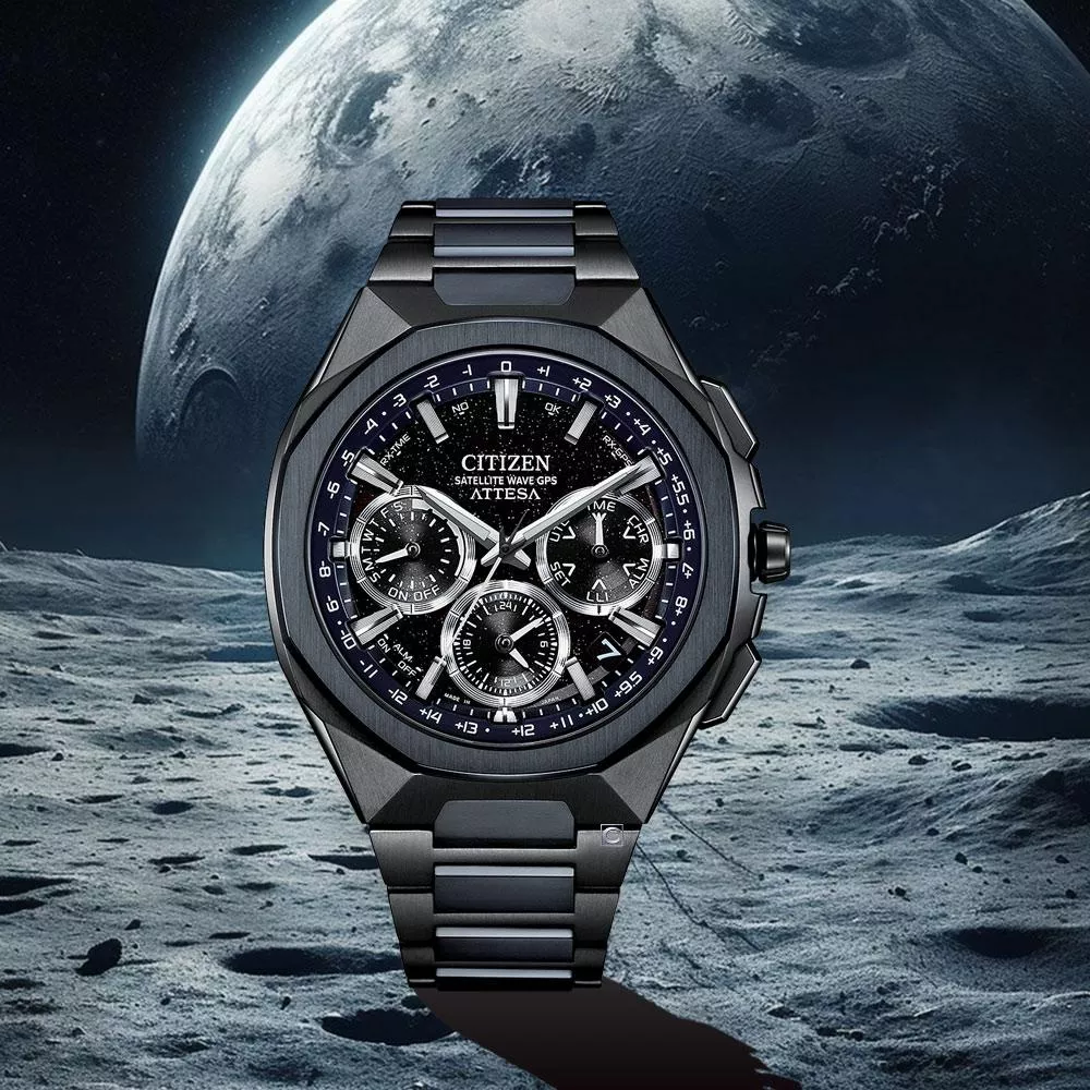 CITIZEN 星辰 ATTESA  光動能 GPS衛星對時錶 湛藍星空款 男錶 手錶-CC4106-74E