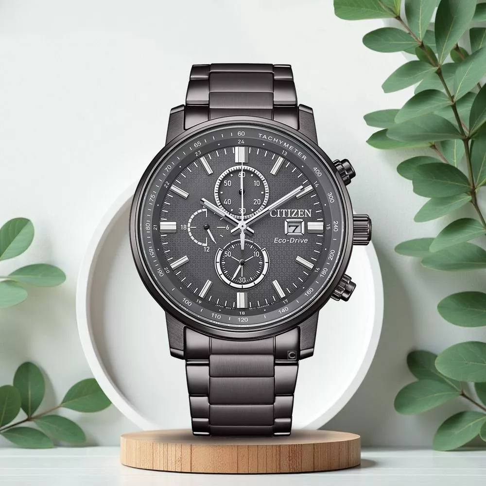 CITIZEN 星辰  光動能碼錶計時錶款 男錶 手錶 禮物-CA0847-88H