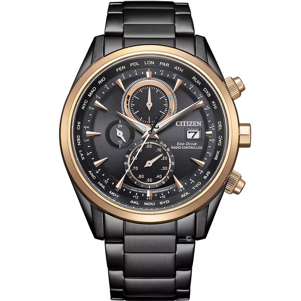 CITIZEN 星辰錶 光動能全球電波時計錶款 男錶 手錶/43mm AT8268-83E