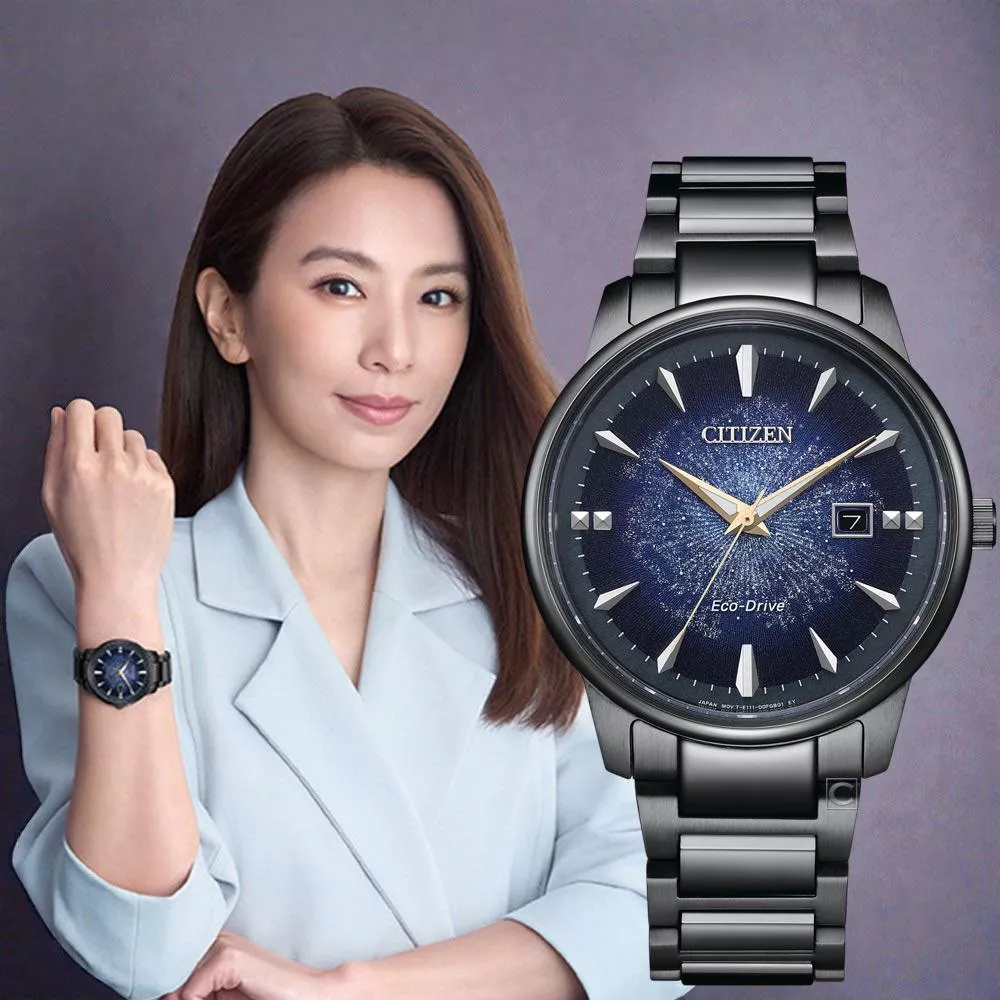 (聊聊甜甜價) CITIZEN  星辰錶 深邃夜空 光動能腕錶 男錶 手錶-BM7595-89M