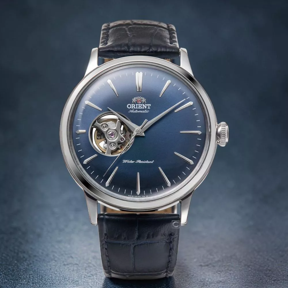 ORIENT 東方錶 Classic & Simple 經典鏤空 機械腕錶 男錶 女錶-RA-AG0005L/藍40.5mm