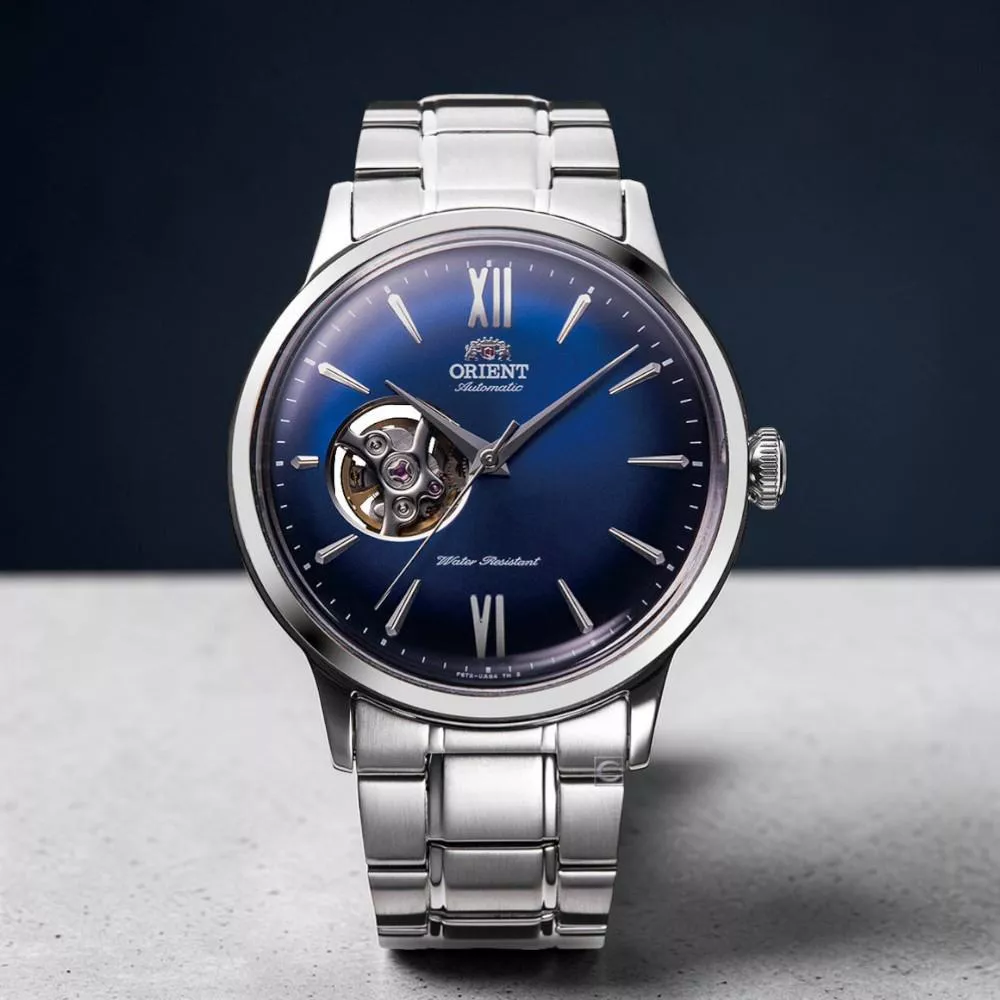 ORIENT 東方錶 Classic & Simple 經典鏤空 機械腕錶 男錶 女錶-RA-AG0028L/藍40.5mm