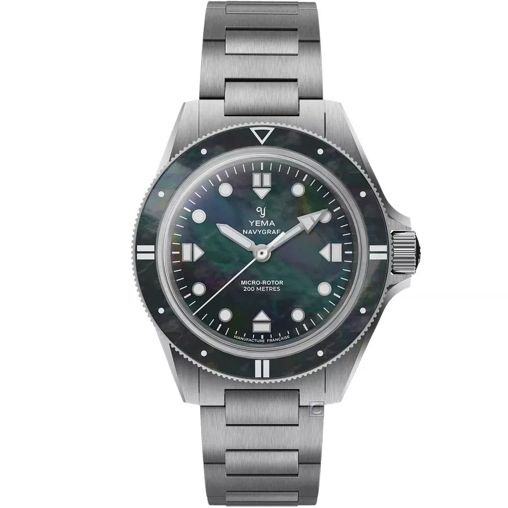 YEMA 野馬錶 Navygraf Pearl CMM.2 海軍藍 限量版 機械錶 手錶-22.25.20.66.SN.M