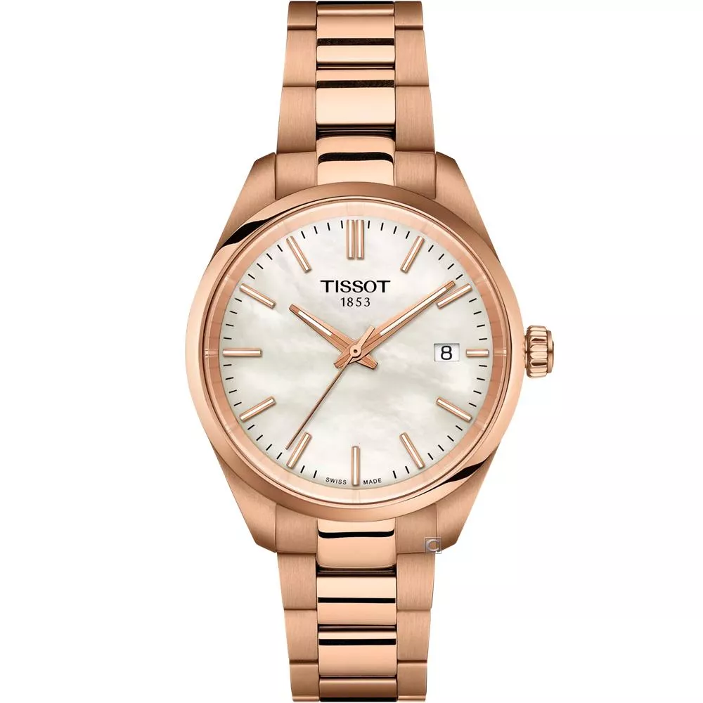 Tissot 天梭錶 PR 100 珍珠母貝 時尚腕錶 女錶 手錶-T1502103311100/34mm