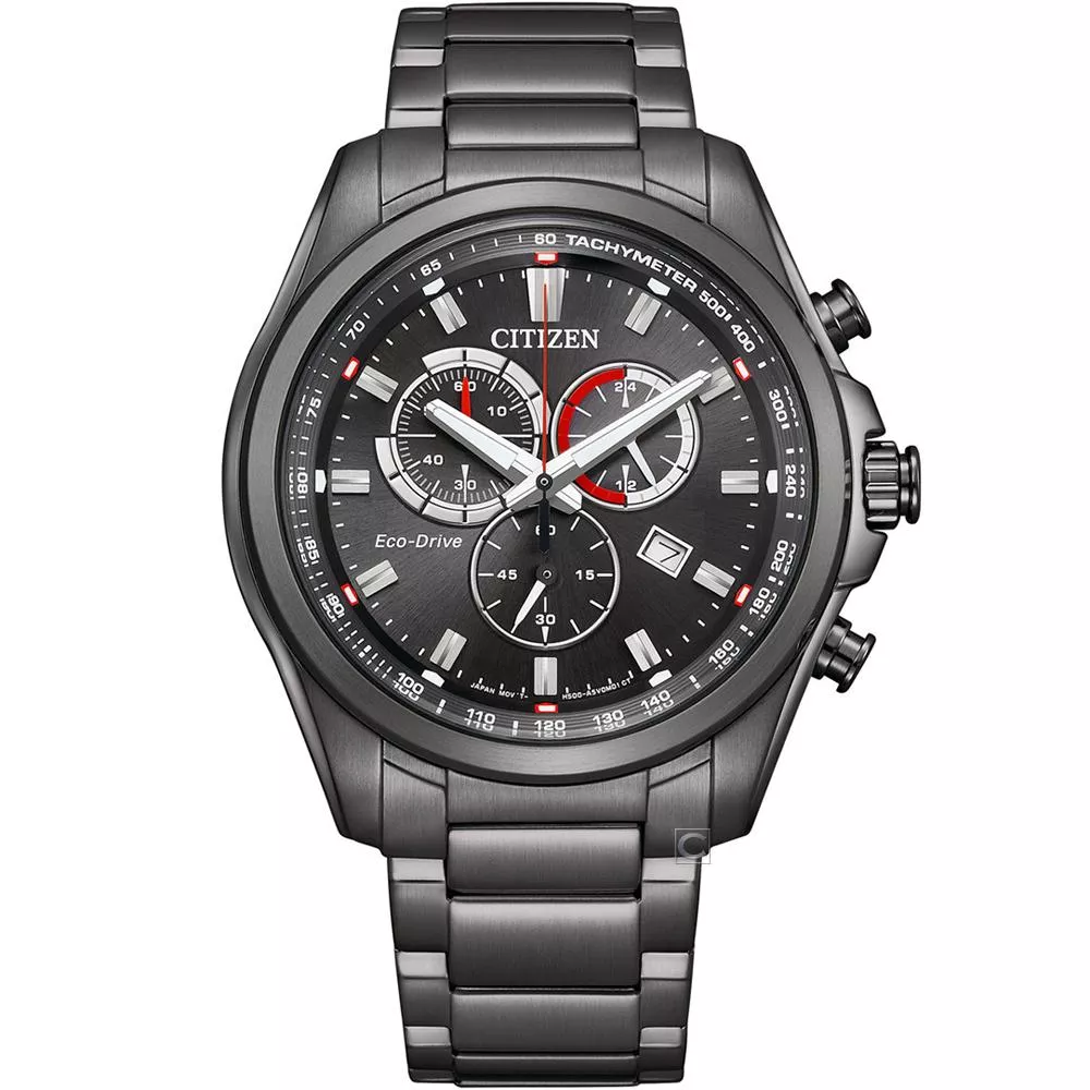 CITIZEN 星辰錶 光動能 三眼計時腕錶 男錶 手錶-43mm AT2137-50F
