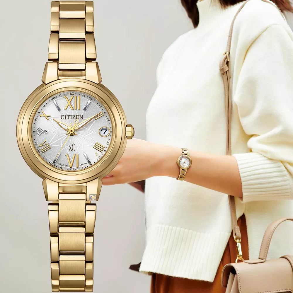 CITIZEN 星辰錶  xC系列 精緻優雅 光動能 時尚腕錶 女錶-ES9433-56A