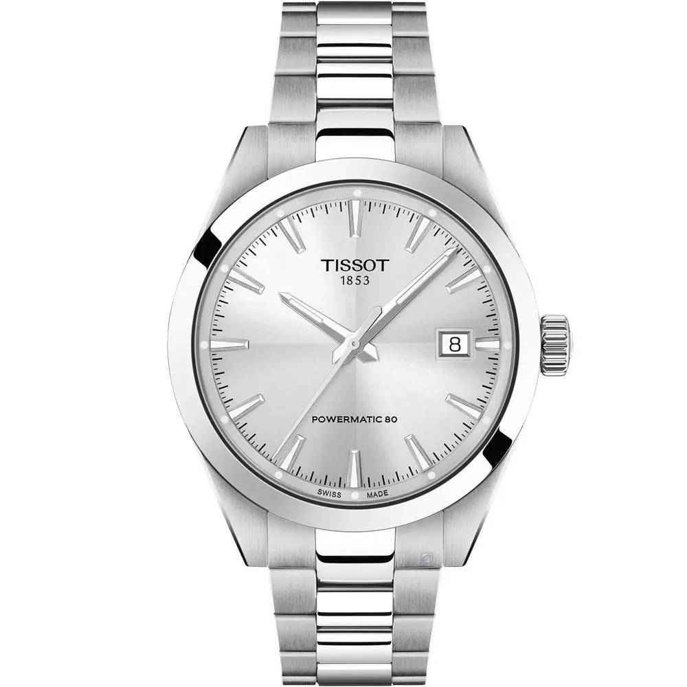 TISSOT 天梭錶 Gentleman 紳士系列 優雅機械腕錶-T1658071103100/38MM