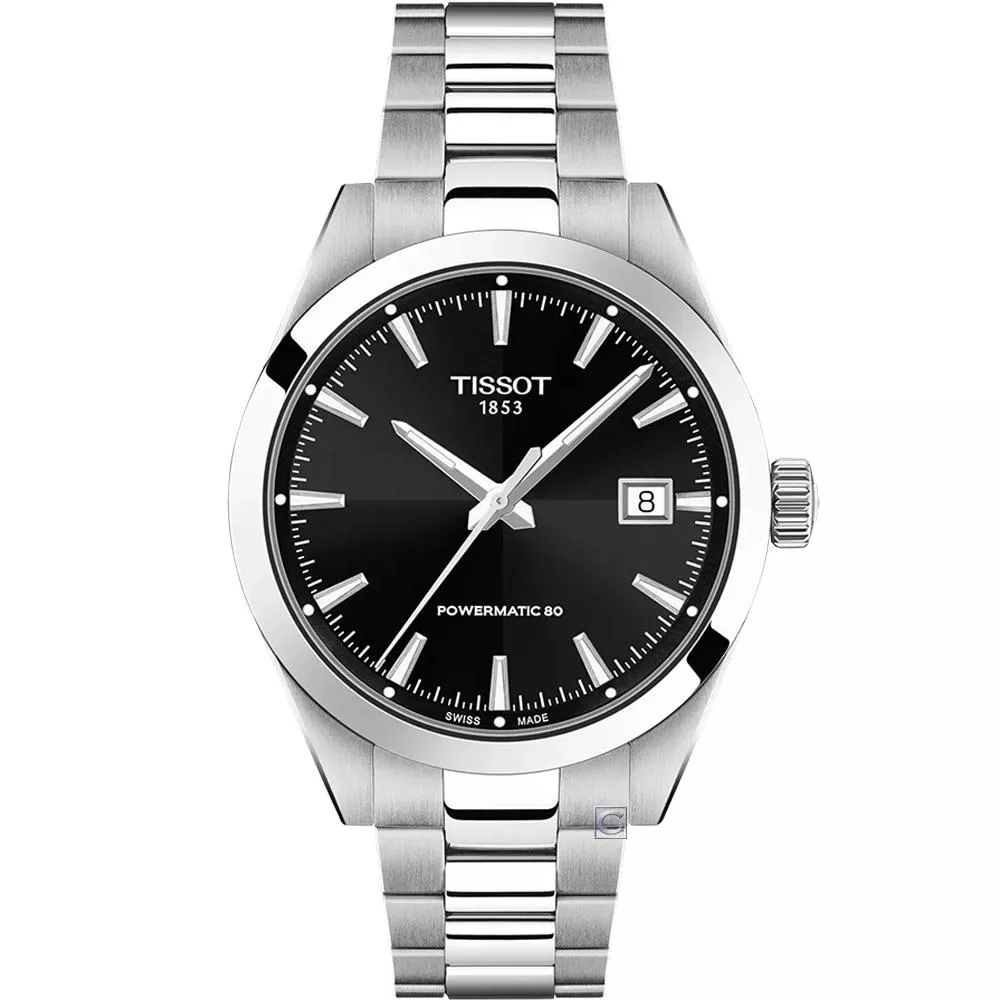 TISSOT 天梭錶 Gentleman 紳士系列 優雅機械腕錶-T1658071105100/38MM