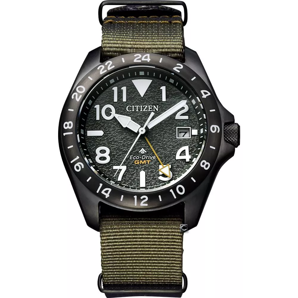 CITIZEN 星辰錶 PROMASTER Land系列 GMT兩地時區 光動能腕錶 男錶 手錶-BJ7155-05X