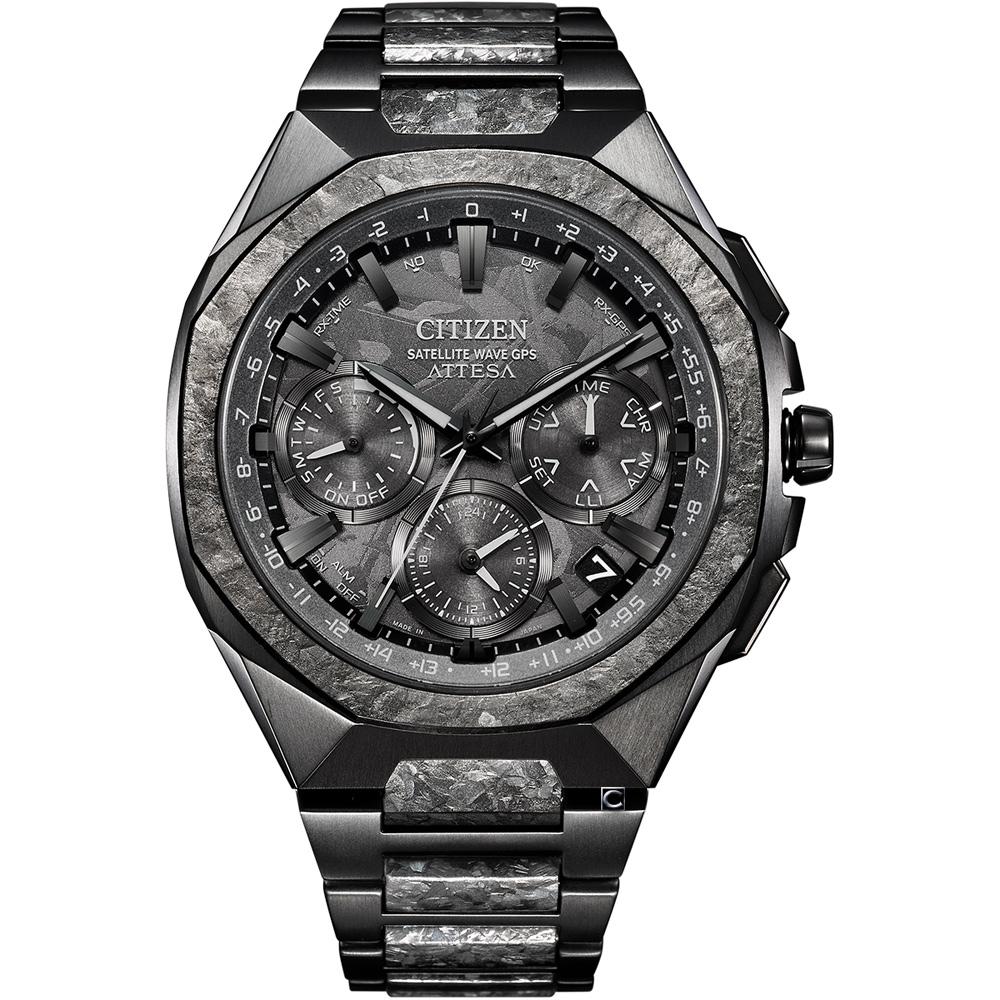 CITIZEN 星辰 ATTESA GPS 對時 陶瓷錶圈 光動能腕錶 男錶 手錶-44mm CC4107-80H