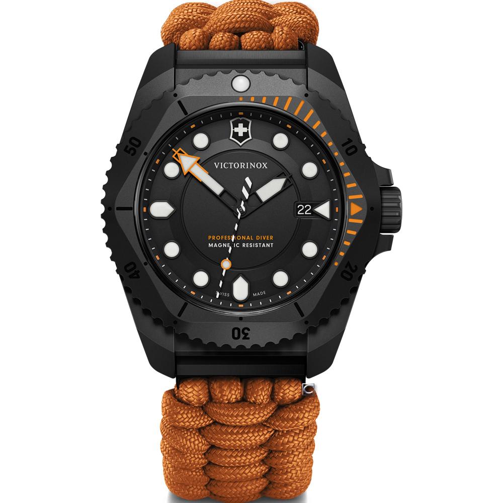 VICTORINOX 瑞士維氏 Dive Pro 300米 鈦金屬潛水腕錶 男錶 手錶-43mm橘VISA-242069