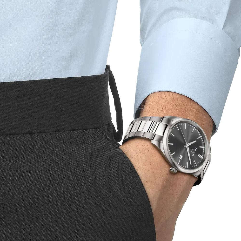 TISSOT 天梭錶 PR 100 簡約 灰色 時尚男錶 手錶-T1504101108100/40mm