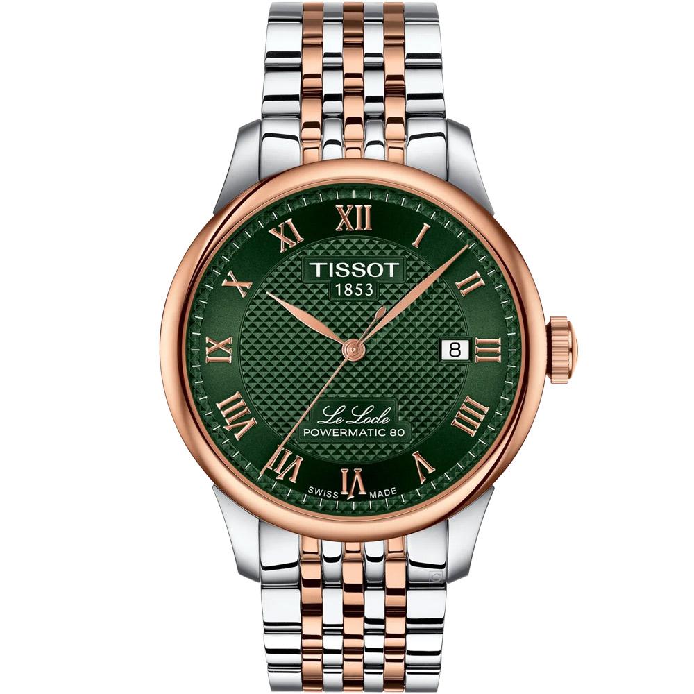 TISSOT 天梭錶 Le Locle 系列  力洛克 自動機械錶 男錶 手錶 _T0064072209301/雙色39.3mm