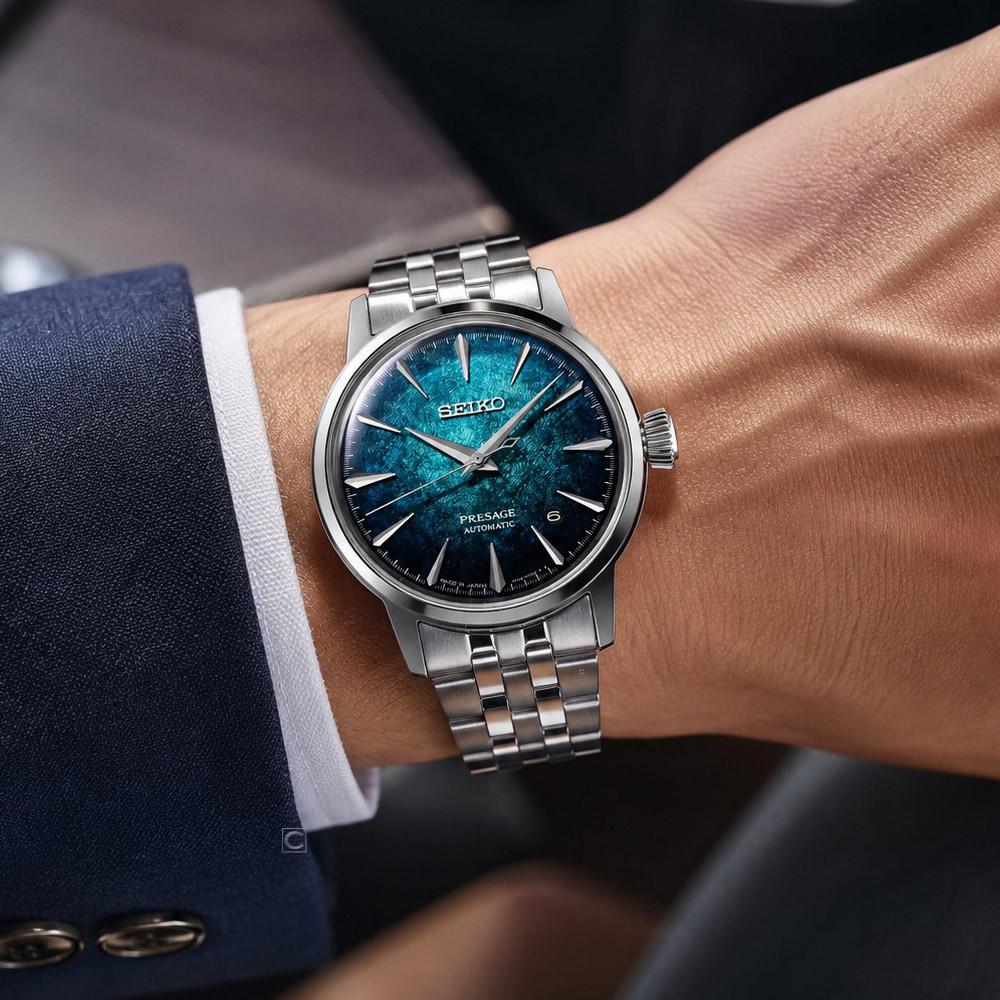 SEIKO 精工 Presage 調酒師 碎光機械時尚腕錶 男錶 女錶 手錶-4R35-04A0F.HCB001J1