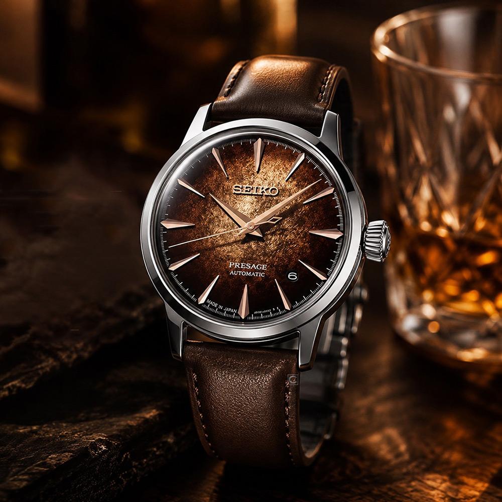 SEIKO 精工 Presage 調酒師 碎光機械時尚腕錶 男錶 女錶 手錶-4R35-04A0J.HCB003J1