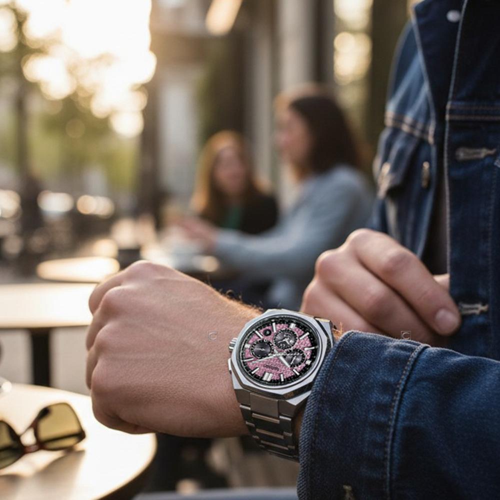 SEIKO 精工 Astron 繽紛春彩 GPS衛星校時 太陽能腕錶 男錶-43.4mm粉 5X63-0AE0P/HAB006J1