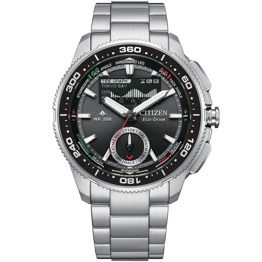 CITIZEN 星辰錶 Promaster 航海系列  雙顯運動錶 男錶 手錶-JV3001-53E