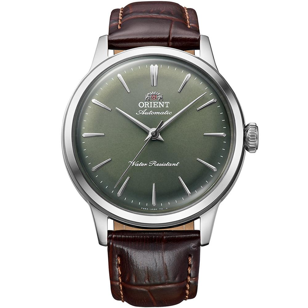 ORIENT 東方錶 經典雅仕 復古自動機械腕錶 男錶 手錶- RA-BB0102E/36.4MM綠色