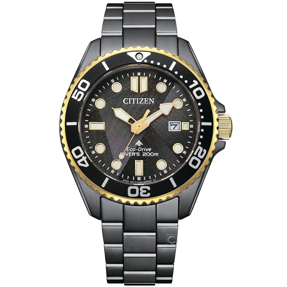 CITIZEN 星辰 Promaster 光動能50週年紀念系列限量版 男錶 手錶-40.6mm黑 BN0264-53E