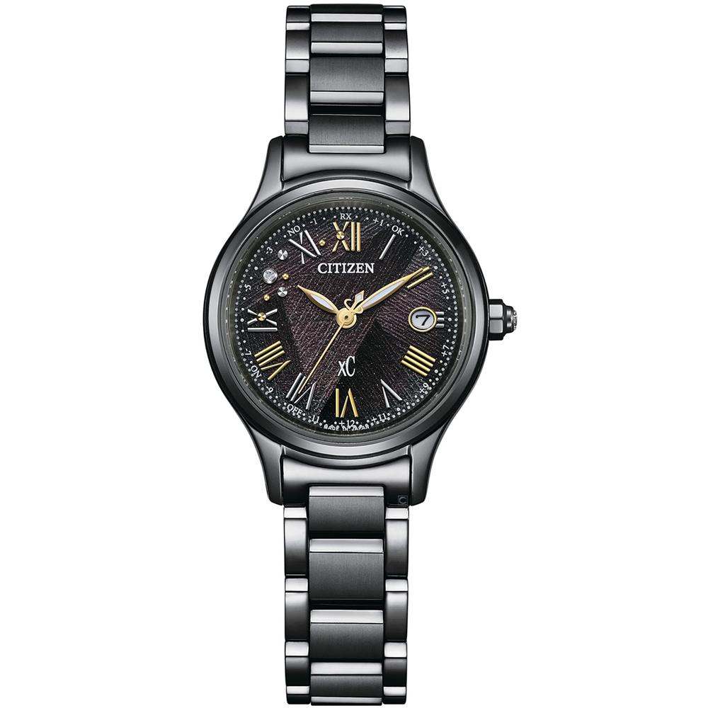 CITIZEN 星辰 xC 光動能50週年紀念系列限量版 電波腕錶 女錶 手錶-27mm ES9495-59E