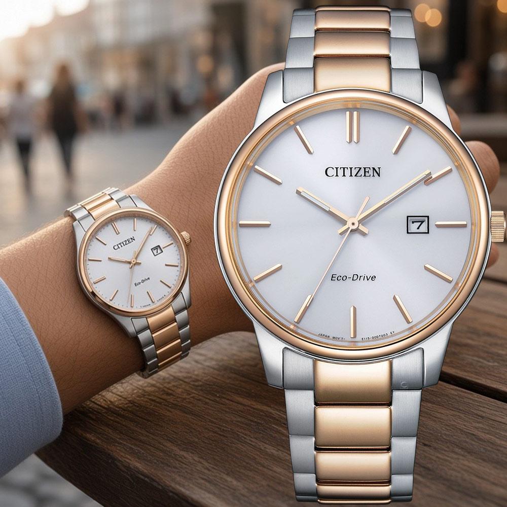 CITIZEN 星辰 光動能 簡約紳士 腕錶 男錶 手錶-40mm 藍寶石鏡面 禮物 BM7686-51A