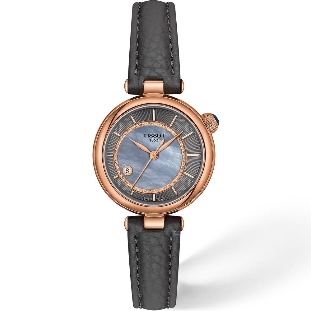 TISSOT 天梭錶 Desir系列 珍珠母貝 48小時動力 機械錶 女錶 禮物-T1522073653100/29.6mm