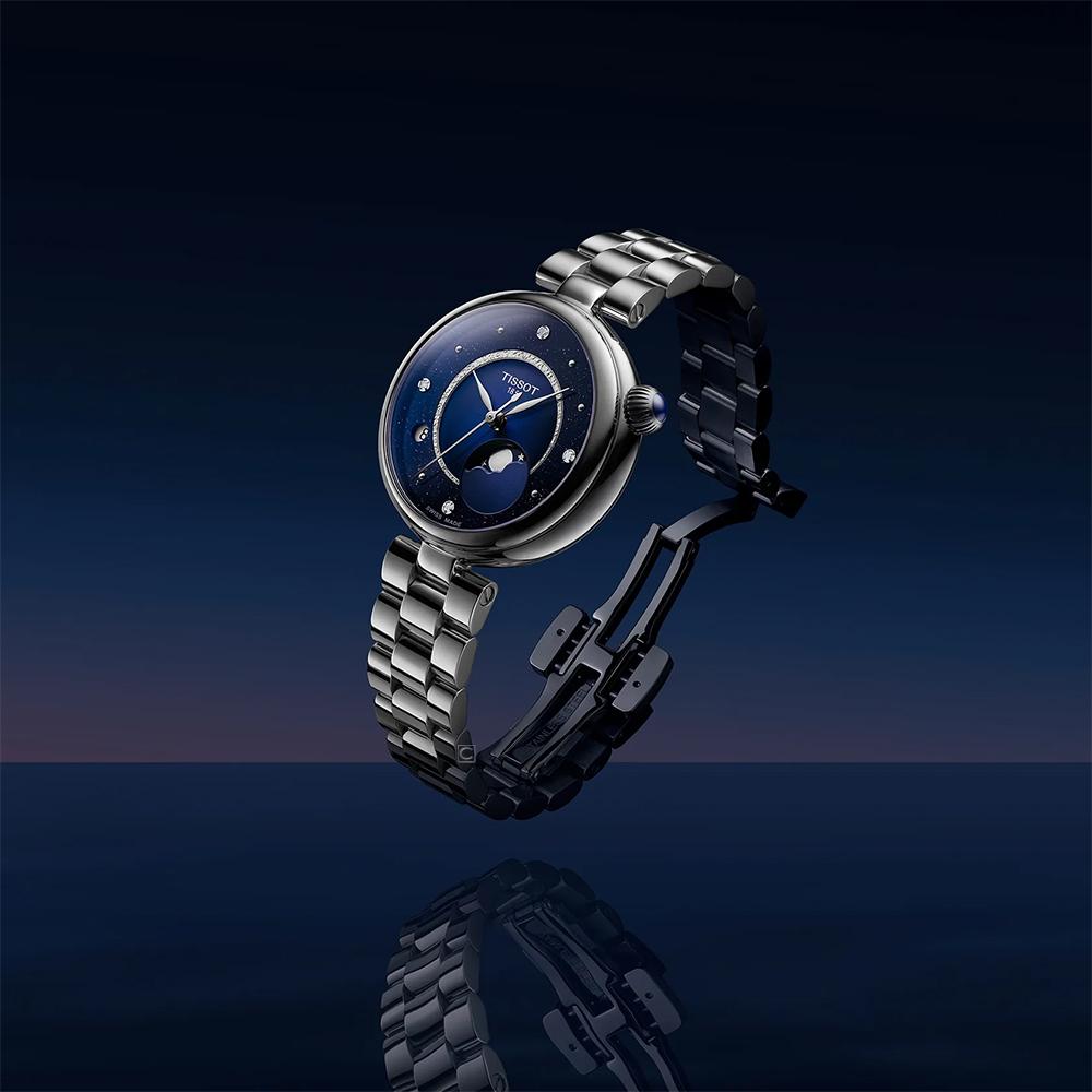 TISSOT 天梭錶 Desir系列 月相顯示 時尚腕錶 女錶 禮物-T1522231149600/29.6mm