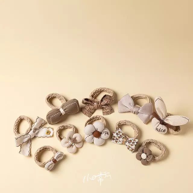 秋冬暖心－奶茶色大髮圈組