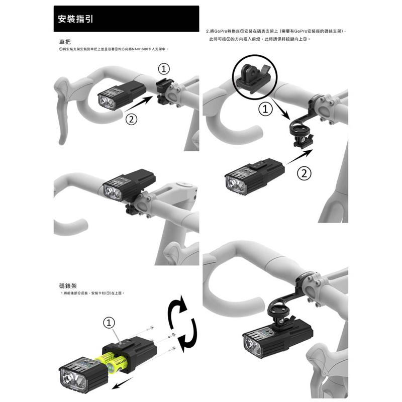 線上單車 ENFITNIX Navi1600 自行車燈 前燈 尾燈 自行車尾燈