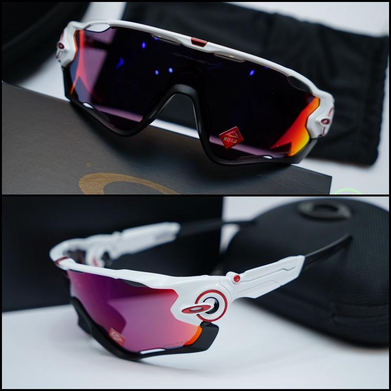 線上單車 OAKLEY Jawbreaker 929005白黑框道路片 自行車風鏡 風鏡