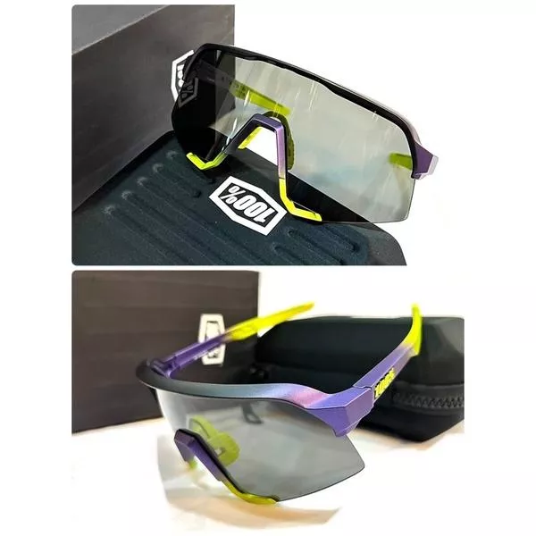 線上單車 百分百 100% s3 黑紫框/黑片 自行車風鏡 單車風鏡 風鏡