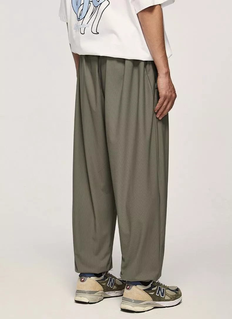 親膚涼感縮口長褲👍超舒服(卡其L*1)