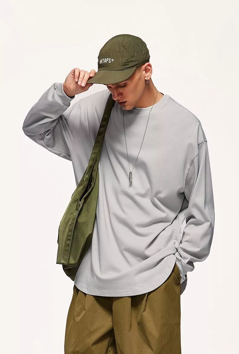 350g下擺圓弧長袖T