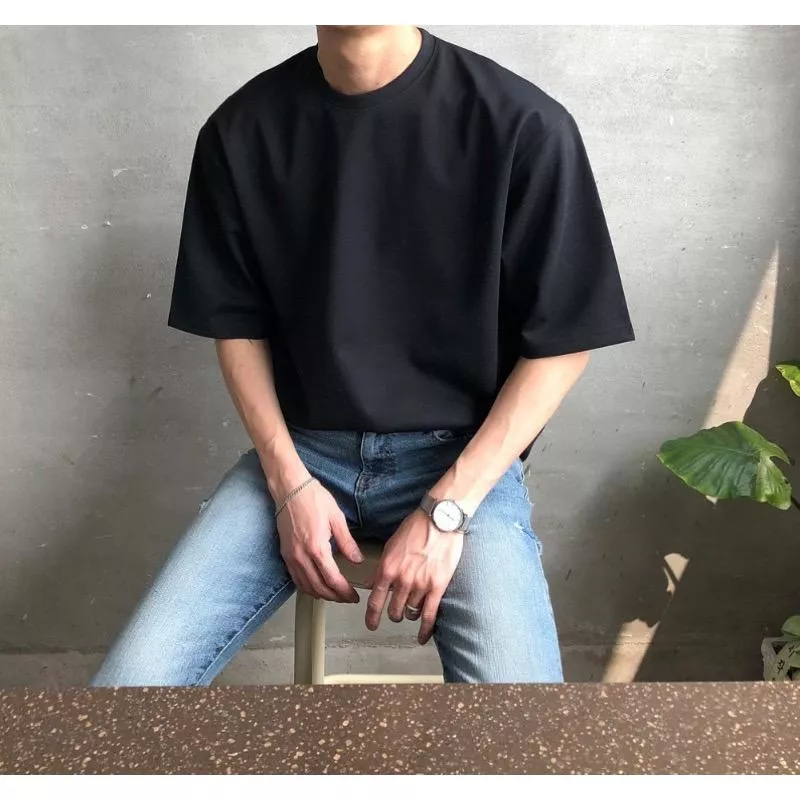 涼感黑白兩色基本素T