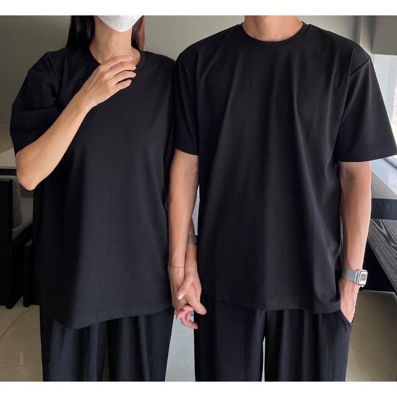 涼感黑白兩色基本素T