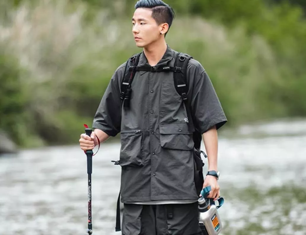 防潑水機能短袖上衣 L