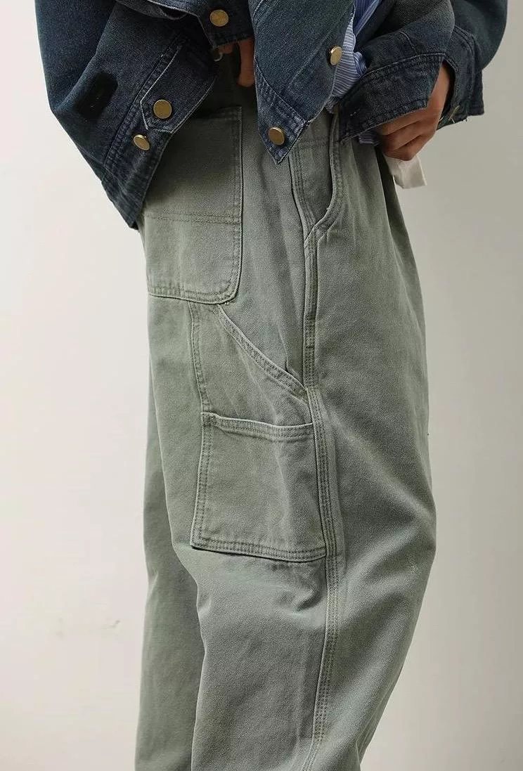 超好看水洗畫家長褲(3色)