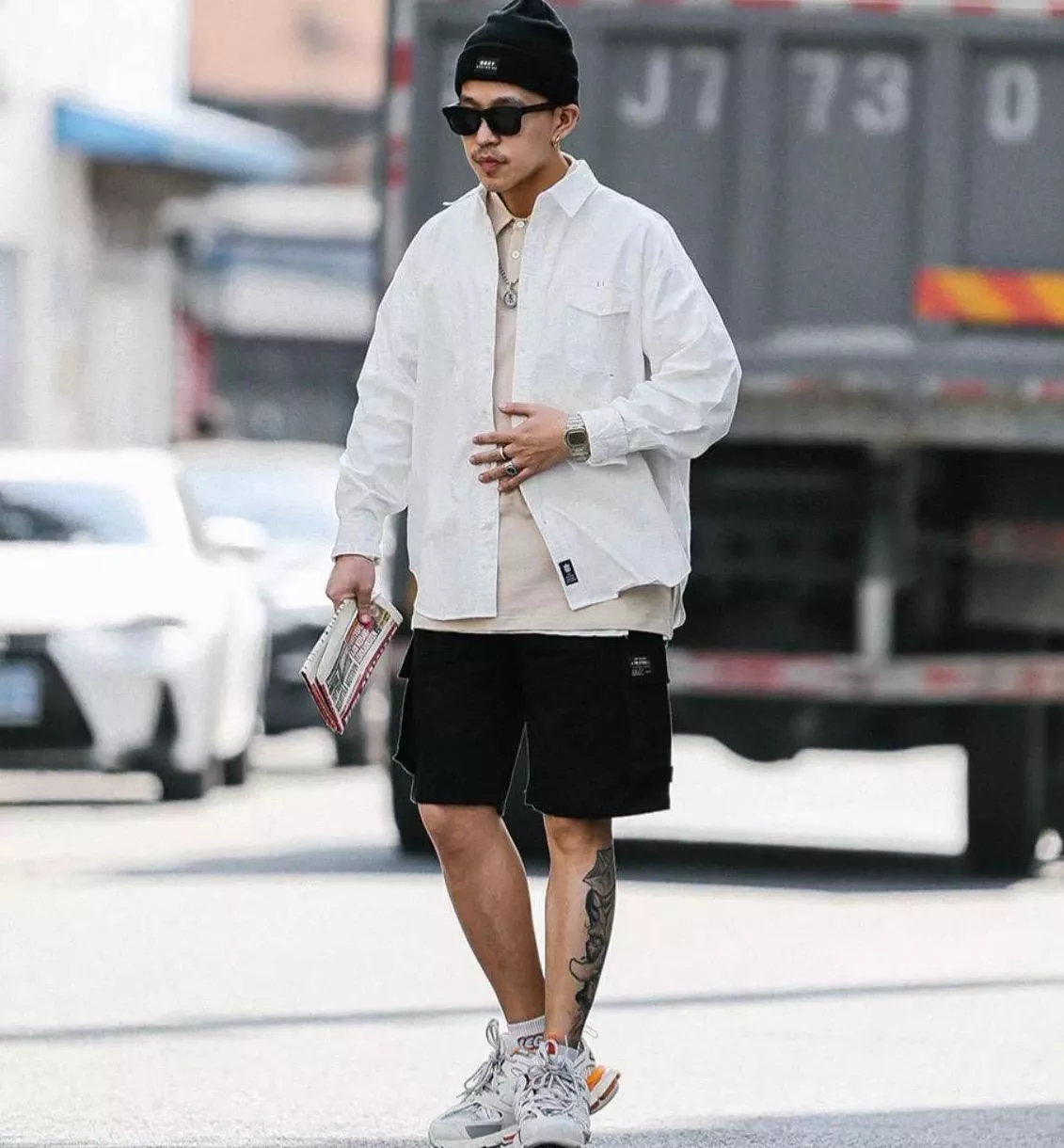 素面長袖襯衫(4色)