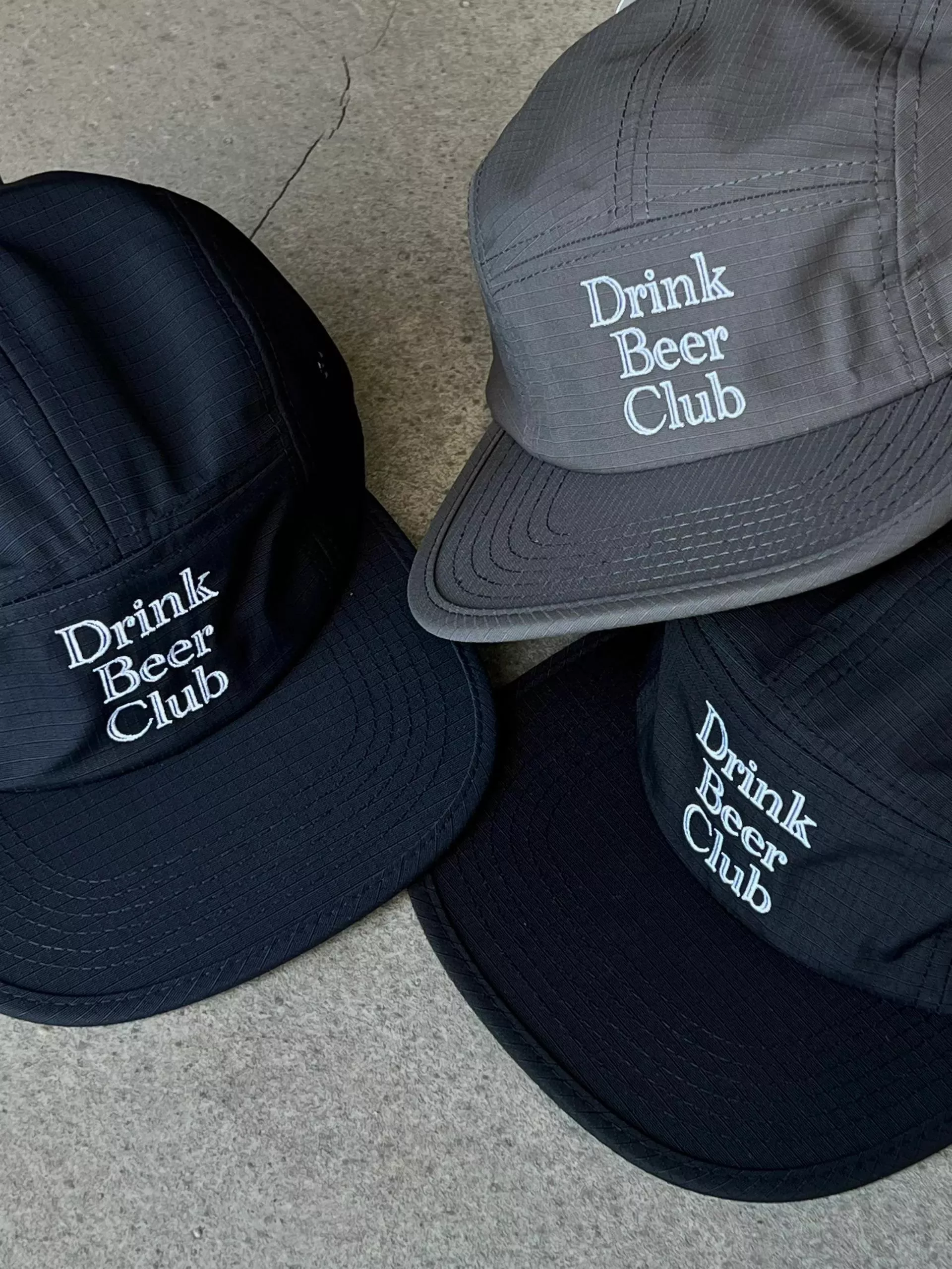 美式戶外快乾刺繡drink beer club五分帽(3色)