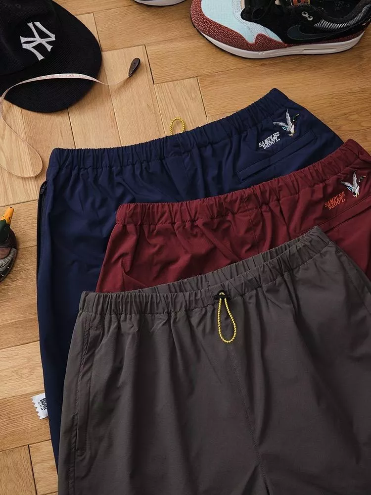 刺繡速乾五分短褲(6色)