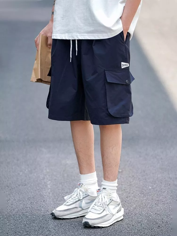 防潑水口袋休閒短褲(2色)