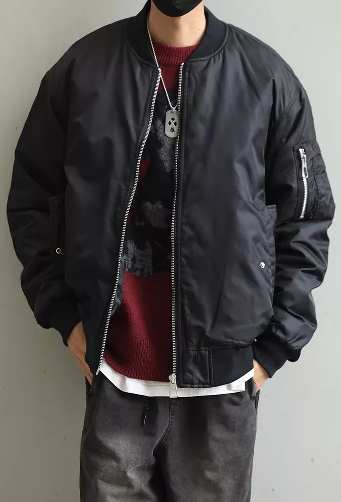 美式飛行铺棉外套(2色）