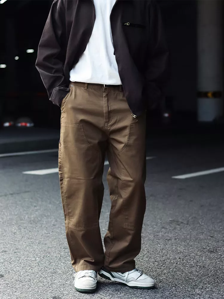 伐木直筒工作休閒褲(2色)