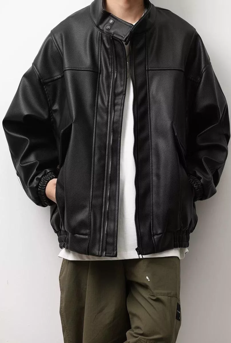 荔枝皮機車皮外套